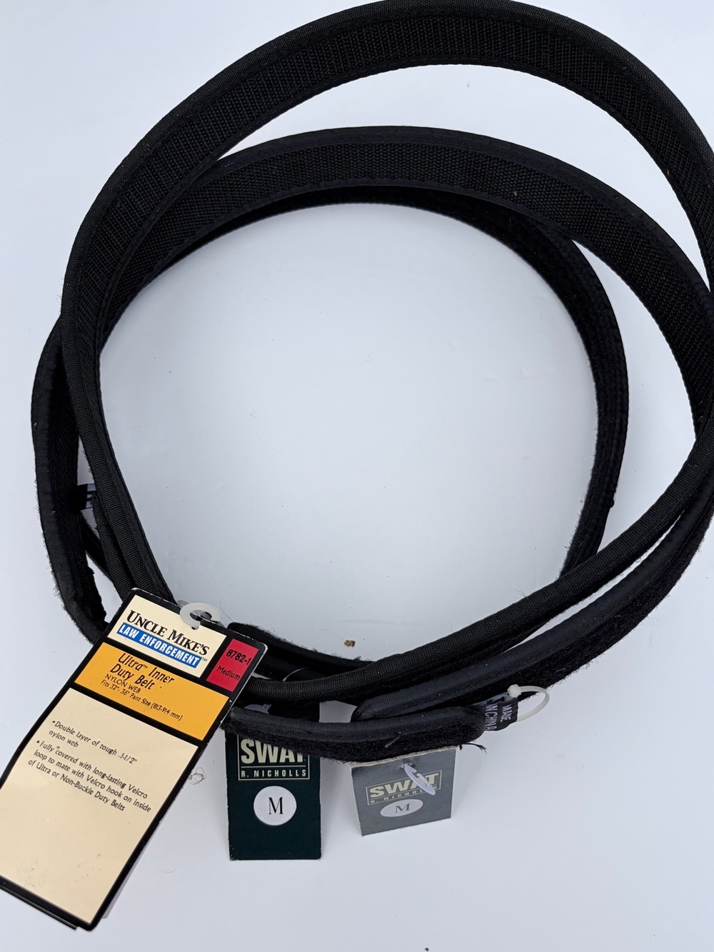 Black Tactical Duty Belt - inner duty belt NWT medium